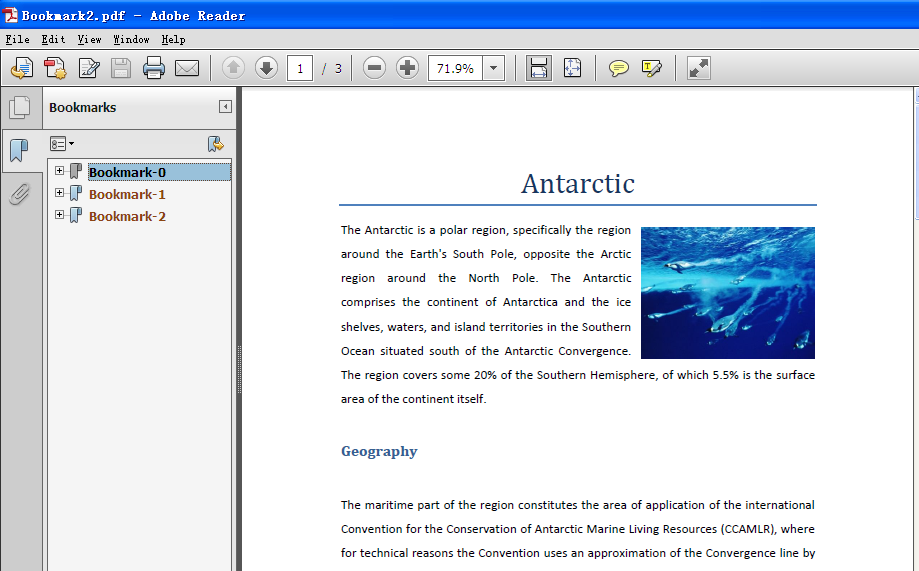 Working with PDF bookmarks in C